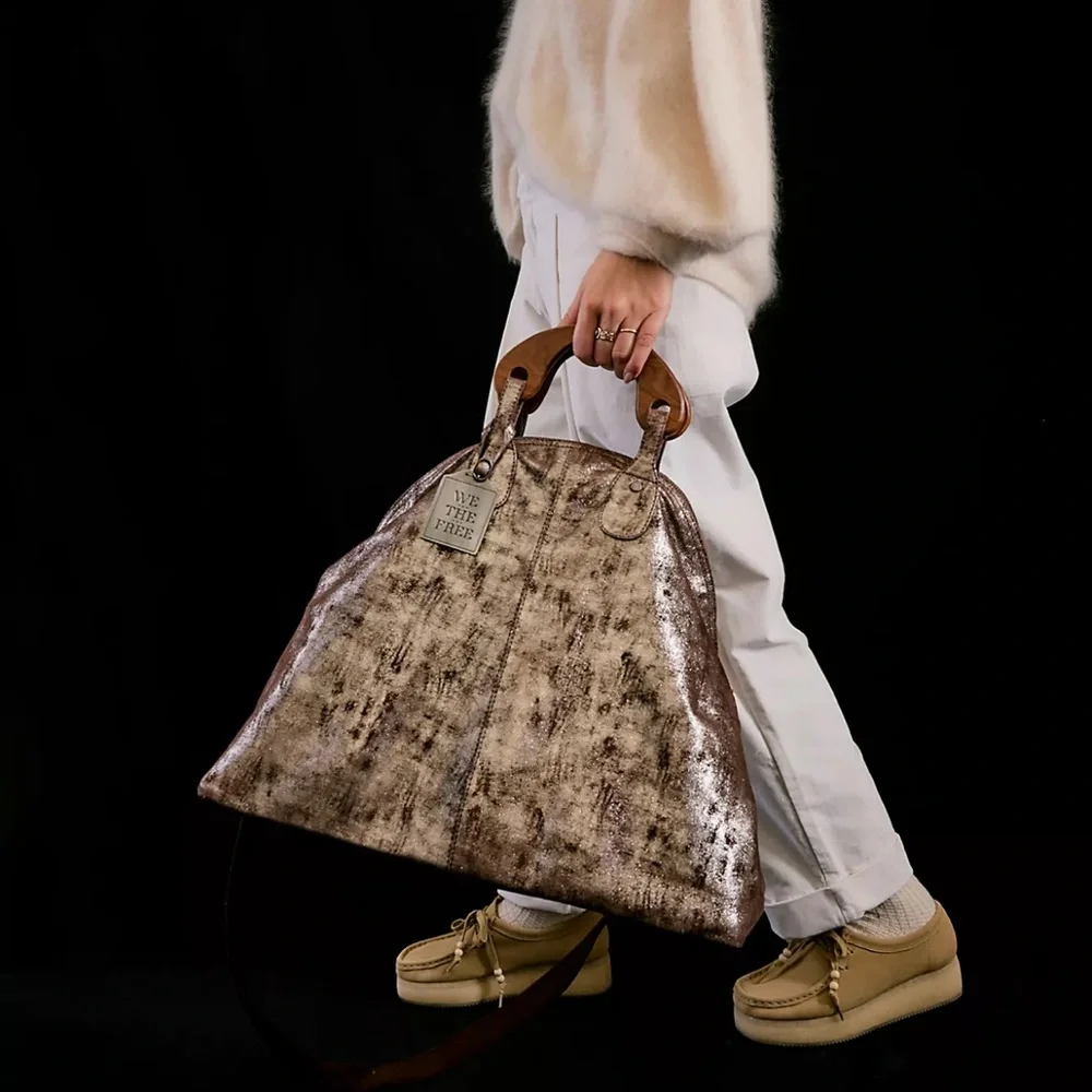 We The Free Pyrite Willow Tote (FREE PEOPLE) NEW WITH TAGS! SOLD OUT - Picture 3 of 9